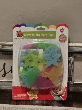 Cocomelon Glow-in-the-Dark Star & Shape Stickers And Cocomelon Swim Googles/Case